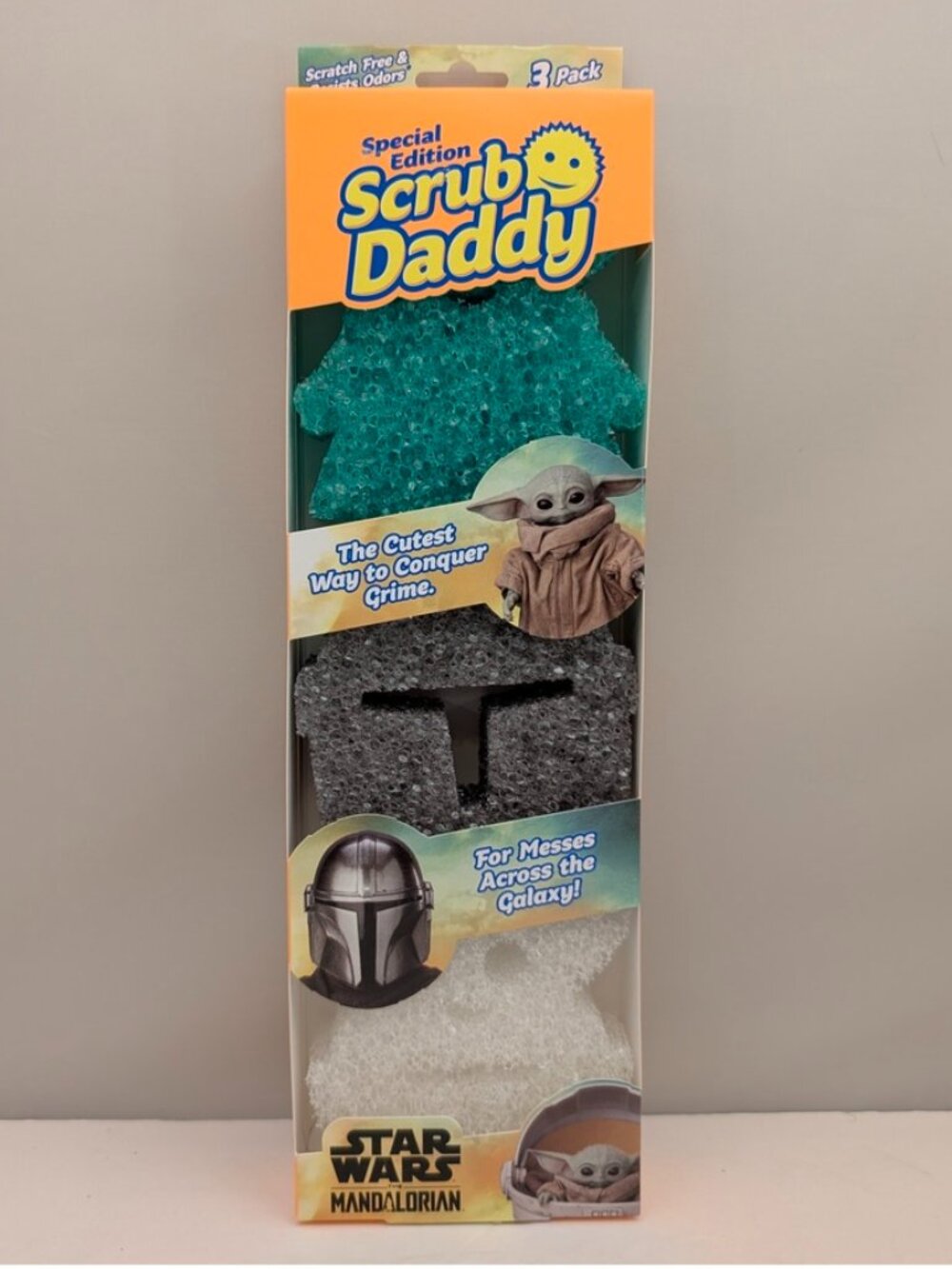 SCRUB DADDY Special Edition Mandalorian Sponges 3 Pack | SE SW 3ct FB [MX] NEW